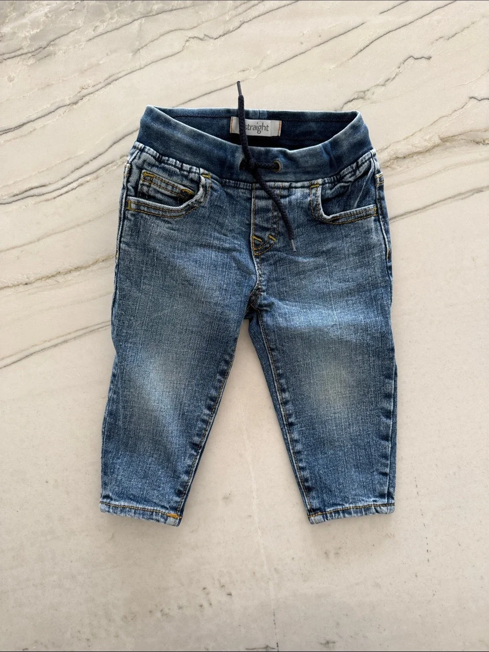 Toddler Denim Straight Pull-On Pants
